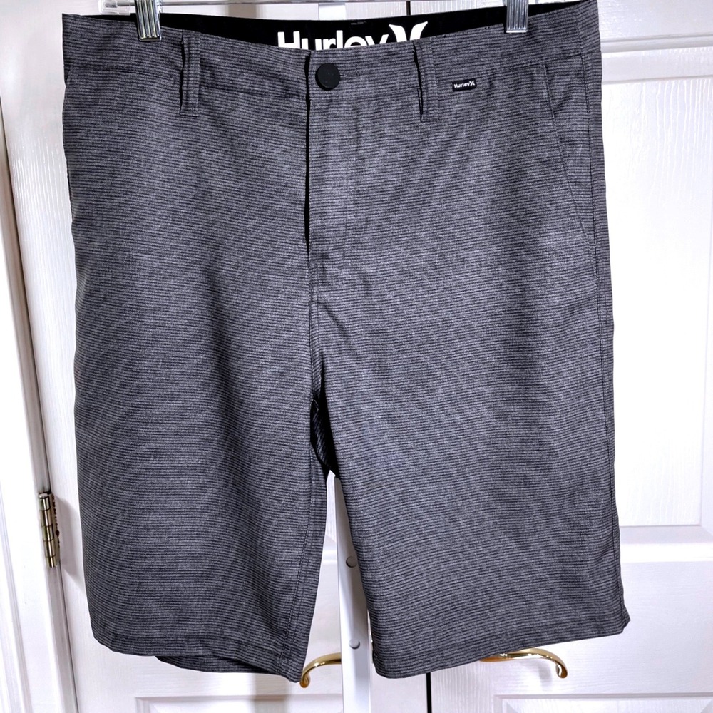 Hurley Mens Phantom Hybrid Walkshorts Charcoal Grey Heathered Size 30 MWS0005680